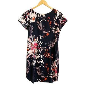 Yumi Kim Navy Blue Elana Mini Dress red and pink starbursts
